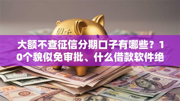 大额不查征信分期口子有哪些?10个貌似免审批、什么借款软件绝对能借到钱合集 大额不查征信分期口子有哪些?10个貌似免审批、什么借款软件绝对能借到钱合集