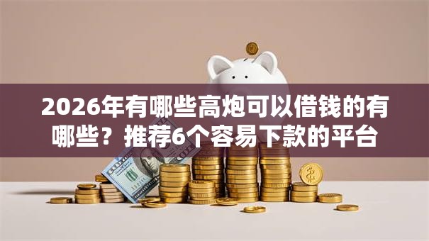 2026年有哪些高炮可以借钱的有哪些？推荐6个容易下款的平台