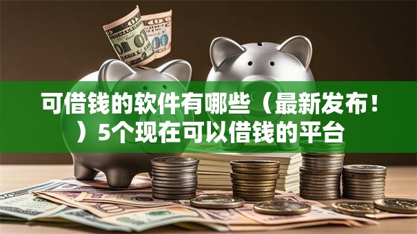 可借钱的软件有哪些（最新发布！）5个现在可以借钱的平台