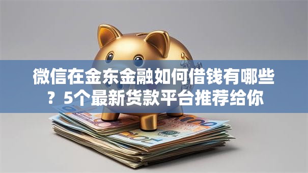 微信在金东金融如何借钱有哪些？5个最新货款平台推荐给你