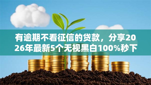 有逾期不看征信的贷款，分享2026年最新5个无视黑白100%秒下网贷口子
