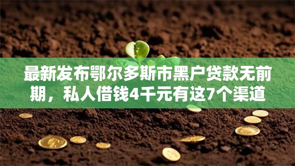 最新发布鄂尔多斯市黑户贷款无前期,私人借钱4千元有这7个渠道 最新发布鄂尔多斯市黑户贷款无前期,私人借钱4千元有这7个渠道