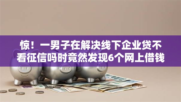 惊!一男子在解决线下企业贷不看征信吗时竟然发现6个网上借钱平台好,事后分享了出来 惊!一男子在解决线下企业贷不看征信吗时竟然发现6个网上借钱平台好,事后分享了出来