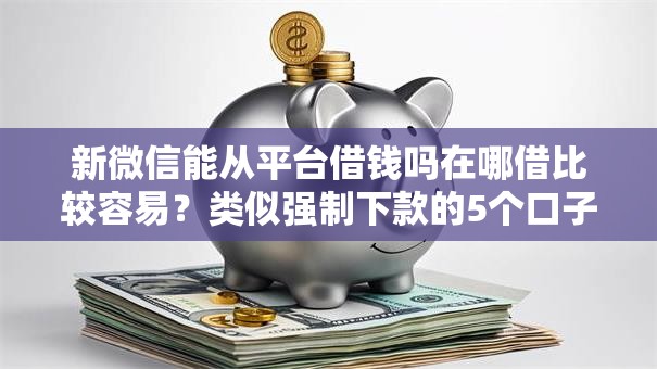 新微信能从平台借钱吗在哪借比较容易？类似强制下款的5个口子参考