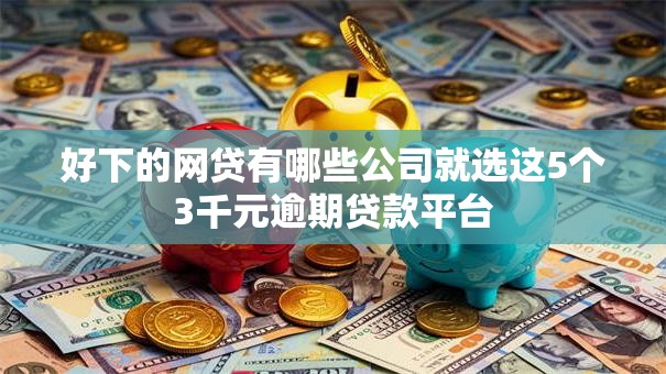 好下的网贷有哪些公司就选这5个3千元逾期贷款平台