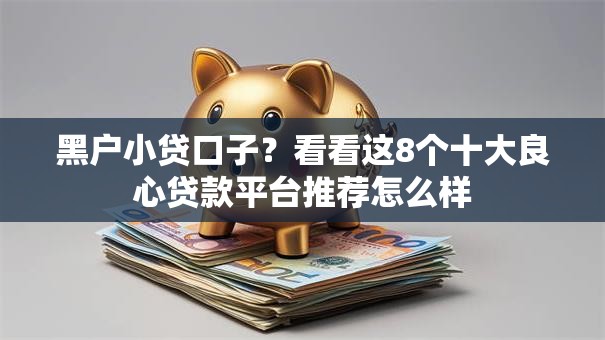 黑户小贷口子？看看这8个十大良心贷款平台推荐怎么样