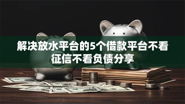 解决放水平台的5个借款平台不看征信不看负债分享