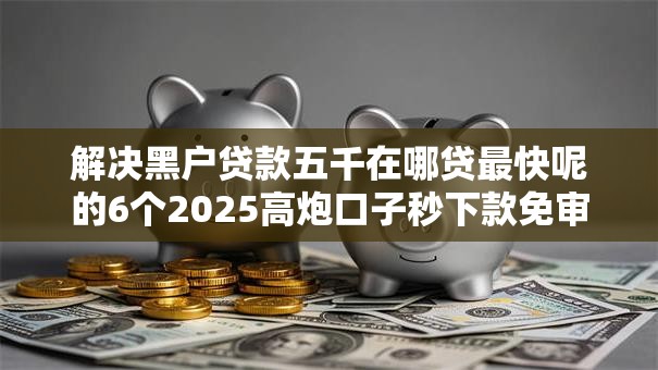 解决黑户贷款五千在哪贷最快呢的6个2025高炮口子秒下款免审核分享