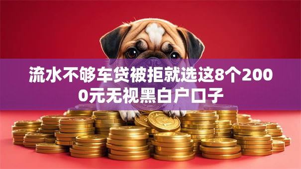 流水不够车贷被拒就选这8个2000元无视黑白户口子 流水不够车贷被拒就选这8个2000元无视黑白户口子