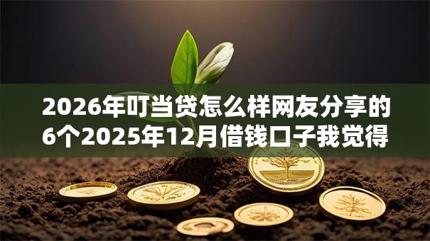 2026年叮当贷怎么样网友分享的6个2025年12月借钱口子我觉得不错！