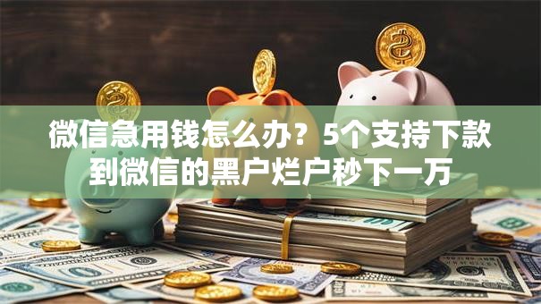 微信急用钱怎么办?5个支持下款到微信的黑户烂户秒下一万 微信急用钱怎么办?5个支持下款到微信的黑户烂户秒下一万