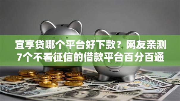 宜享贷哪个平台好下款？网友亲测7个不看征信的借款平台百分百通过盘点