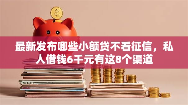 最新发布哪些小额贷不看征信，私人借钱6千元有这8个渠道