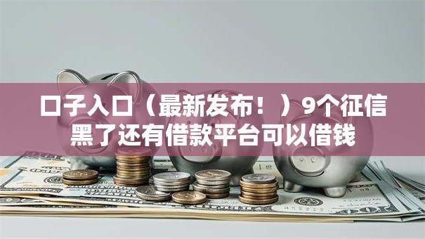 口子入口（最新发布！）9个征信黑了还有借款平台可以借钱