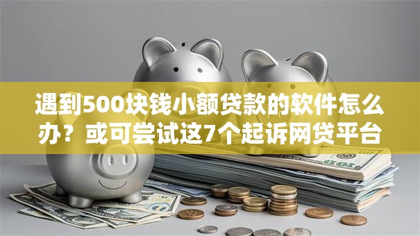 遇到500块钱小额贷款的软件怎么办？或可尝试这7个起诉网贷平台