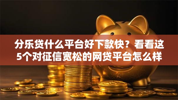 分乐贷什么平台好下款快？看看这5个对征信宽松的网贷平台怎么样