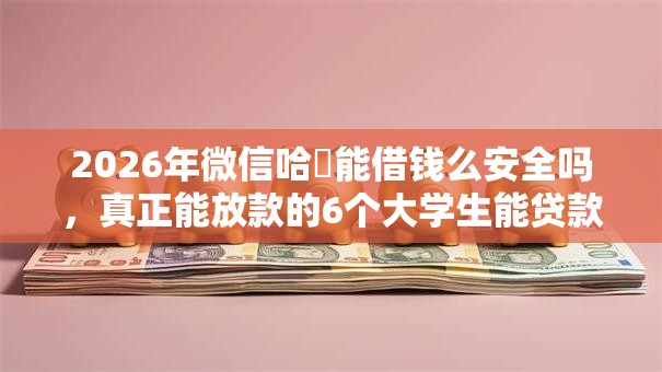 2026年微信哈啰能借钱么安全吗，真正能放款的6个大学生能贷款的平台推荐