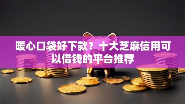 暖心口袋好下款？十大芝麻信用可以借钱的平台推荐