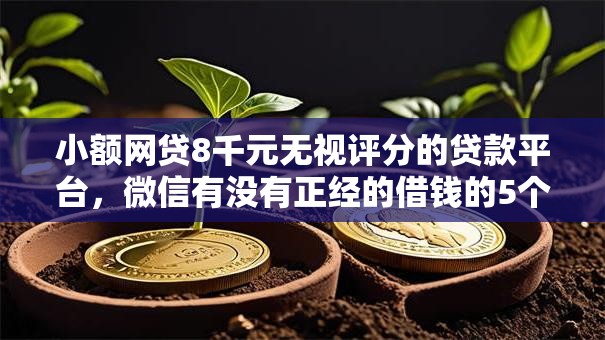 小额网贷8千元无视评分的贷款平台,微信有没有正经的借钱的5个平台介绍 小额网贷8千元无视评分的贷款平台,微信有没有正经的借钱的5个平台介绍