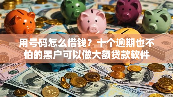 用号码怎么借钱？十个逾期也不怕的黑户可以做大额贷款软件