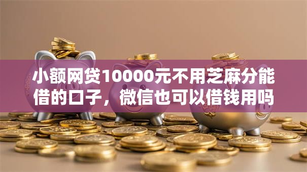 小额网贷10000元不用芝麻分能借的口子，微信也可以借钱用吗的6个平台介绍