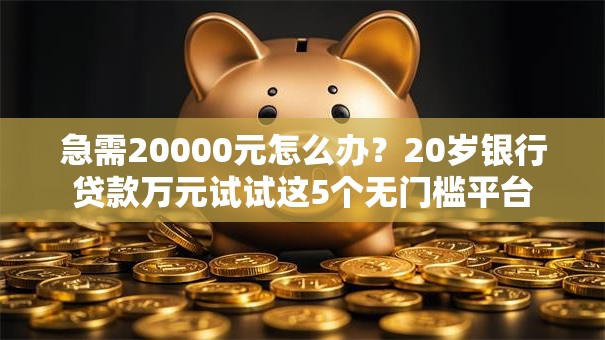 急需20000元怎么办？20岁银行贷款万元试试这5个无门槛平台