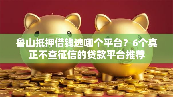 鲁山抵押借钱选哪个平台？6个真正不查征信的贷款平台推荐