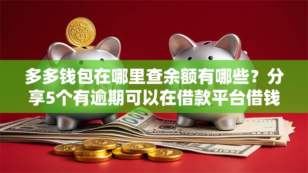 多多钱包在哪里查余额有哪些？分享5个有逾期可以在借款平台借钱