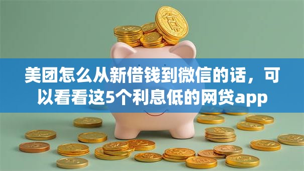 美团怎么从新借钱到微信的话,可以看看这5个利息低的网贷app 美团怎么从新借钱到微信的话,可以看看这5个利息低的网贷app