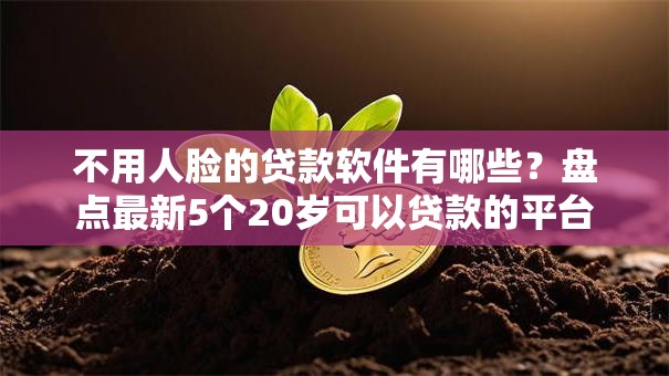不用人脸的贷款软件有哪些？盘点最新5个20岁可以贷款的平台