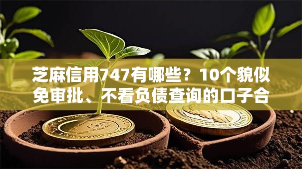 芝麻信用747有哪些？10个貌似免审批、不看负债查询的口子合集