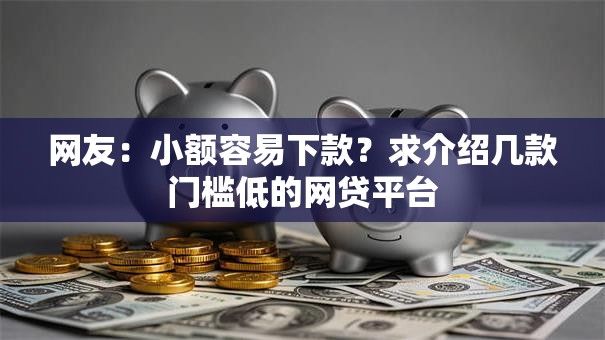 网友：小额容易下款？求介绍几款门槛低的网贷平台