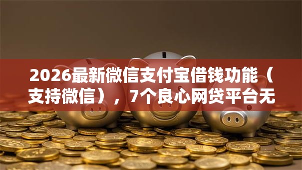 2026最新微信支付宝借钱功能（支持微信），7个良心网贷平台无私分享