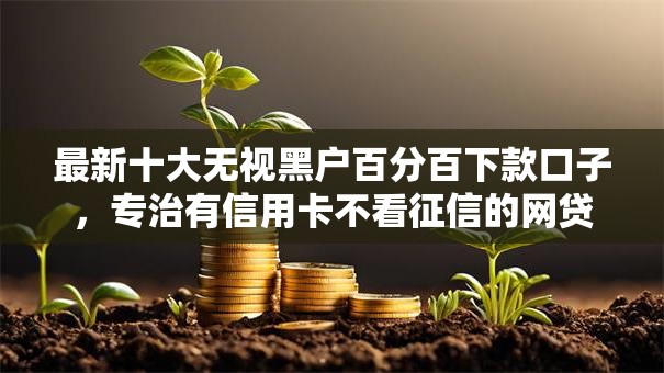 最新十大无视黑户百分百下款口子,专治有信用卡不看征信的网贷 最新十大无视黑户百分百下款口子,专治有信用卡不看征信的网贷
