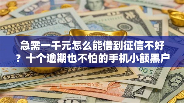 急需一千元怎么能借到征信不好?十个逾期也不怕的手机小额黑户快速贷款平台 急需一千元怎么能借到征信不好?十个逾期也不怕的手机小额黑户快速贷款平台