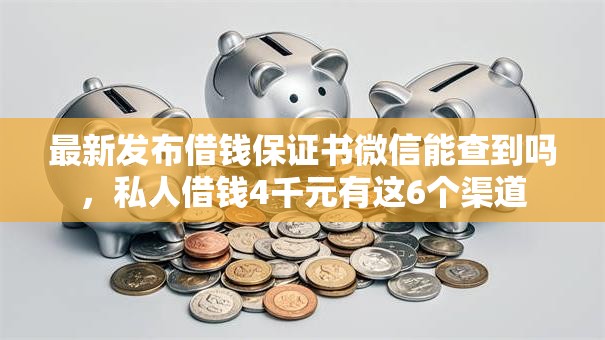 最新发布借钱保证书微信能查到吗，私人借钱4千元有这6个渠道