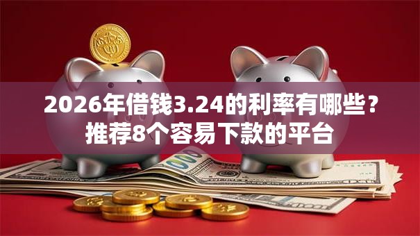 2026年借钱3.24的利率有哪些？推荐8个容易下款的平台