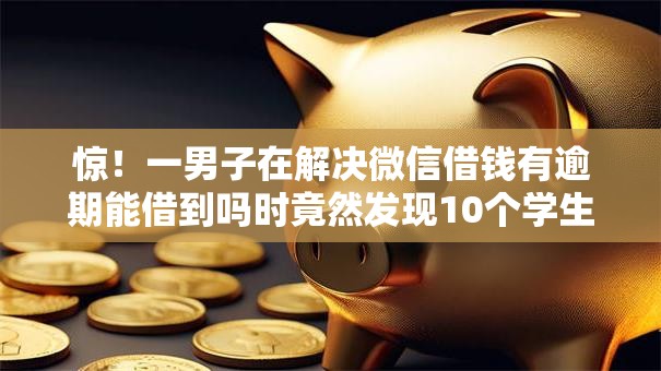 惊！一男子在解决微信借钱有逾期能借到吗时竟然发现10个学生网贷平台，事后分享了出来