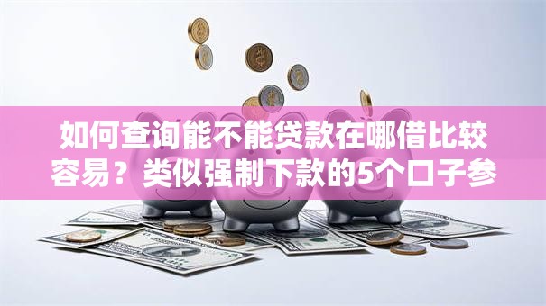 如何查询能不能贷款在哪借比较容易？类似强制下款的5个口子参考