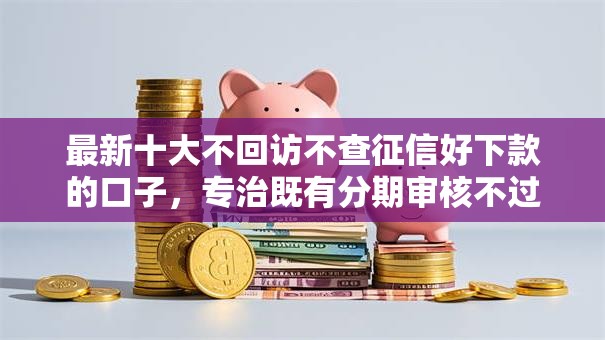 最新十大不回访不查征信好下款的口子，专治既有分期审核不过