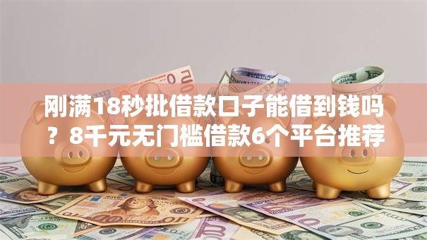刚满18秒批借款口子能借到钱吗？8千元无门槛借款6个平台推荐
