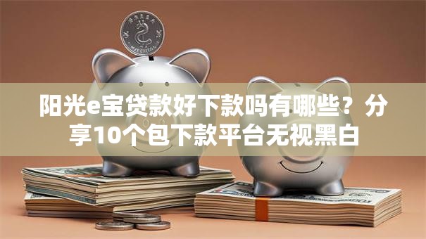 阳光e宝贷款好下款吗有哪些？分享10个包下款平台无视黑白
