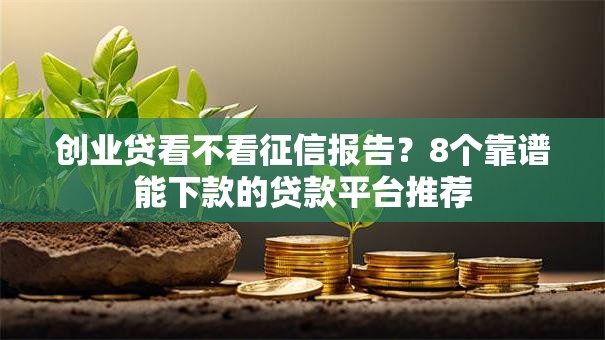 创业贷看不看征信报告？8个靠谱能下款的贷款平台推荐