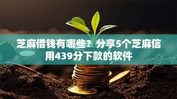芝麻借钱有哪些？分享5个芝麻信用439分下款的软件