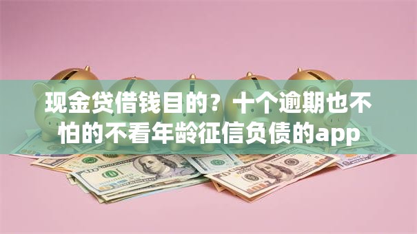 现金贷借钱目的？十个逾期也不怕的不看年龄征信负债的app