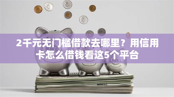 2千元无门槛借款去哪里？用信用卡怎么借钱看这5个平台