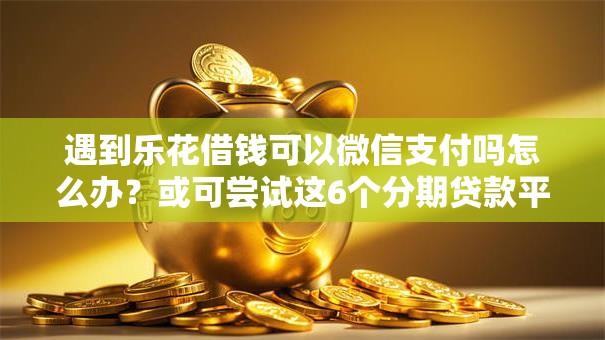 遇到乐花借钱可以微信支付吗怎么办？或可尝试这6个分期贷款平台好