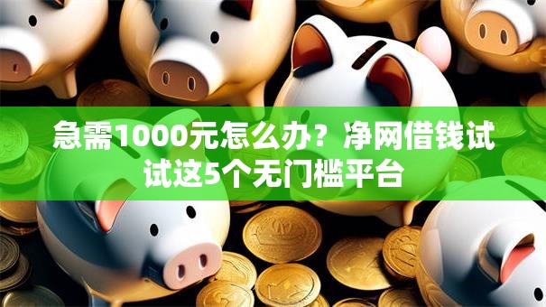 急需1000元怎么办?净网借钱试试这5个无门槛平台 急需1000元怎么办?净网借钱试试这5个无门槛平台