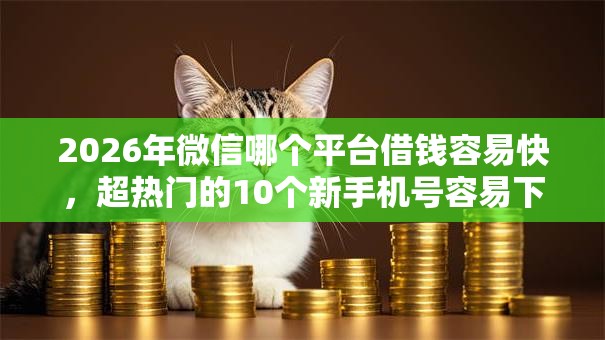 2026年微信哪个平台借钱容易快，超热门的10个新手机号容易下款的软件推荐