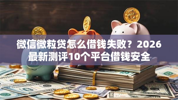微信微粒贷怎么借钱失败？2026最新测评10个平台借钱安全